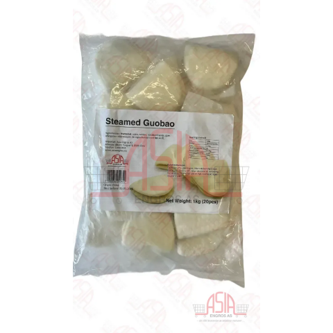 Frozen STEAMED Fluffy Guobao Bun White 1kg (50g) x 5